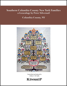 Southern Columbia County New York Families, a Genealogy compiled by Silvernail