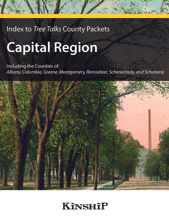 Index to Tree Talks County Packets - Capital Region