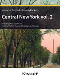 Index to Tree Talks County Packets - Central New York (Vols. 1 and 2)
